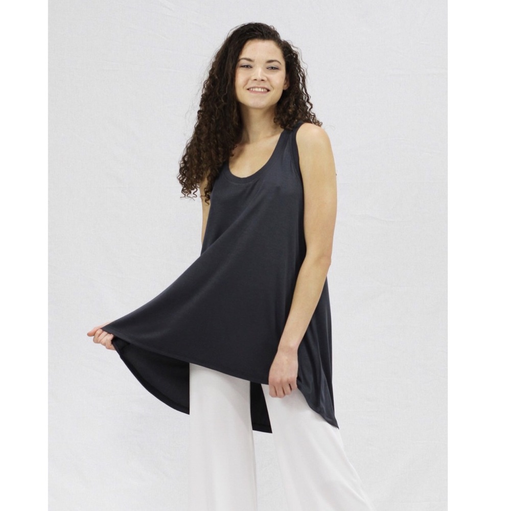 REVIR Alice Tunic Tank in Pewter